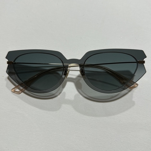 CHRISTIAN Dior Cat Eye 
DiorAttitude2 Gray Gold 53-19 140 lightweight - Picture 6 of 16